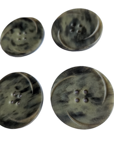 1940s Grey Marbled Buttons