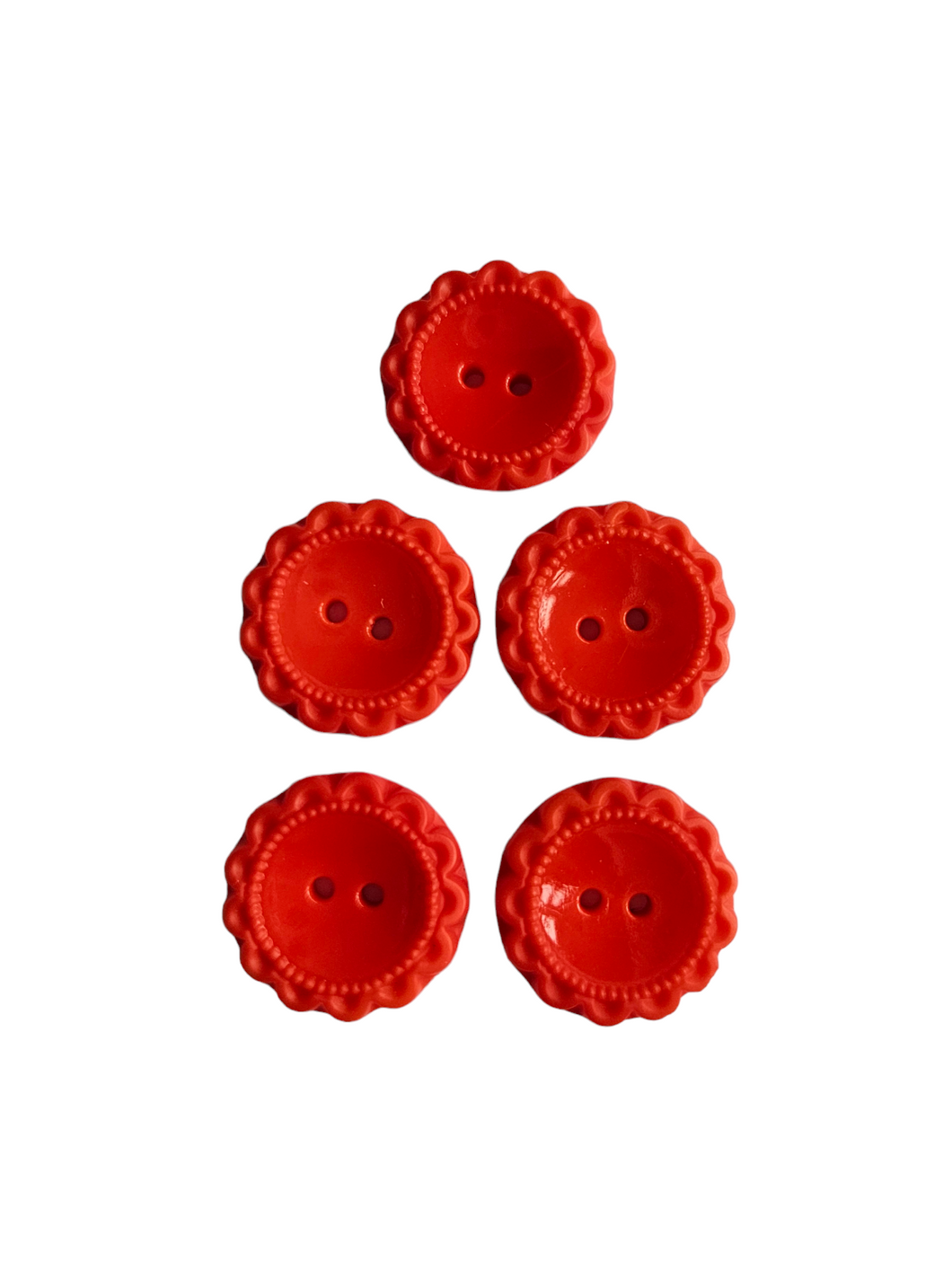 1940s Red Glass Buttons