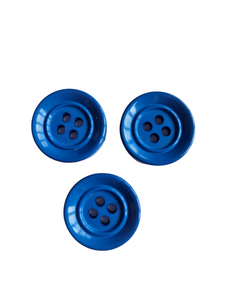 1940s Royal Blue Plastic Buttons