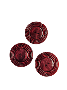 1940s Burgundy Buttons