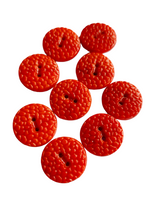 Load image into Gallery viewer, 1940s Bright Orange Glass Textured Buttons
