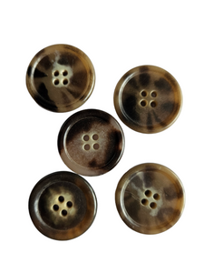 1940s Marbled Brown Buttons