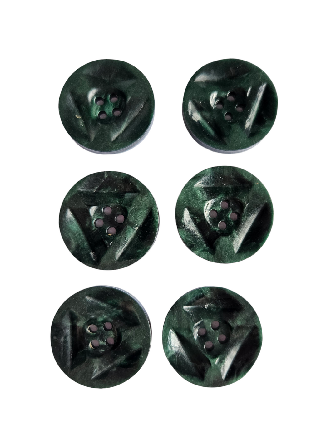 1940s Dark Green Buttons