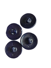 Load image into Gallery viewer, 1940s Navy Blue Patterned Glass Buttons
