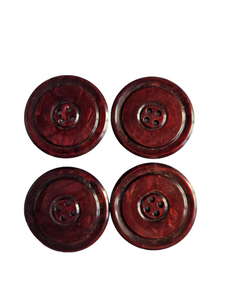 1940s Burgundy Buttons