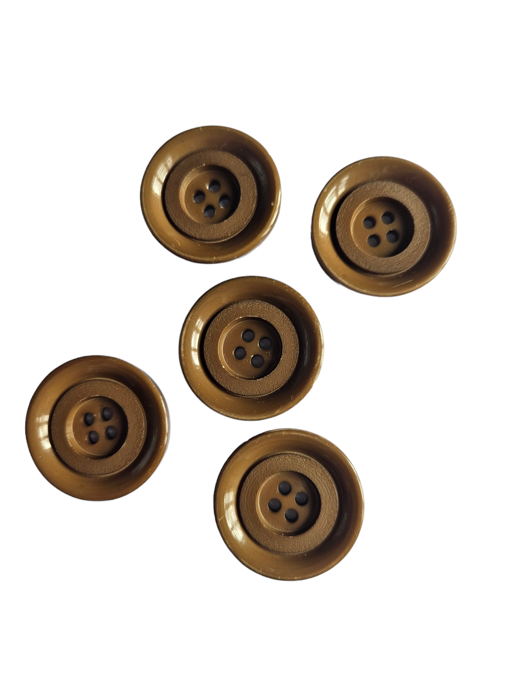 1940s Mocha Brown Buttons