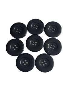 1940s Chunky Black Buttons