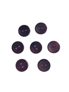 1940s Burgundy Red Plastic Buttons