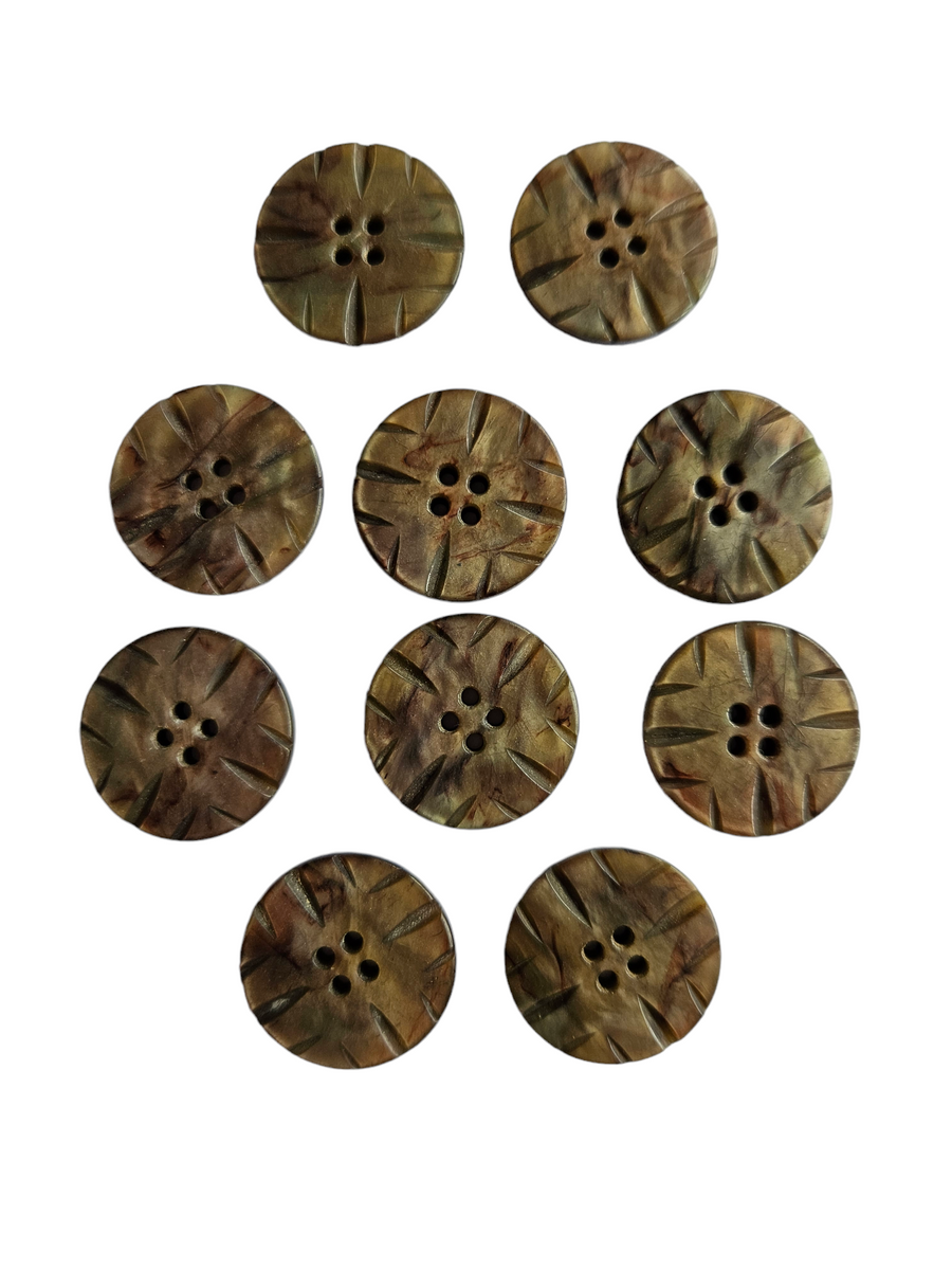 1930s Deco Mushroom Brown Buttons – Lucy Amelia's Vintage
