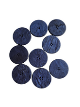 Load image into Gallery viewer, 1940s Navy Blue Marbled Buttons
