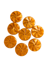 Load image into Gallery viewer, 1940s Orange Swirl Buttons
