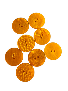 1940s Orange Swirl Buttons