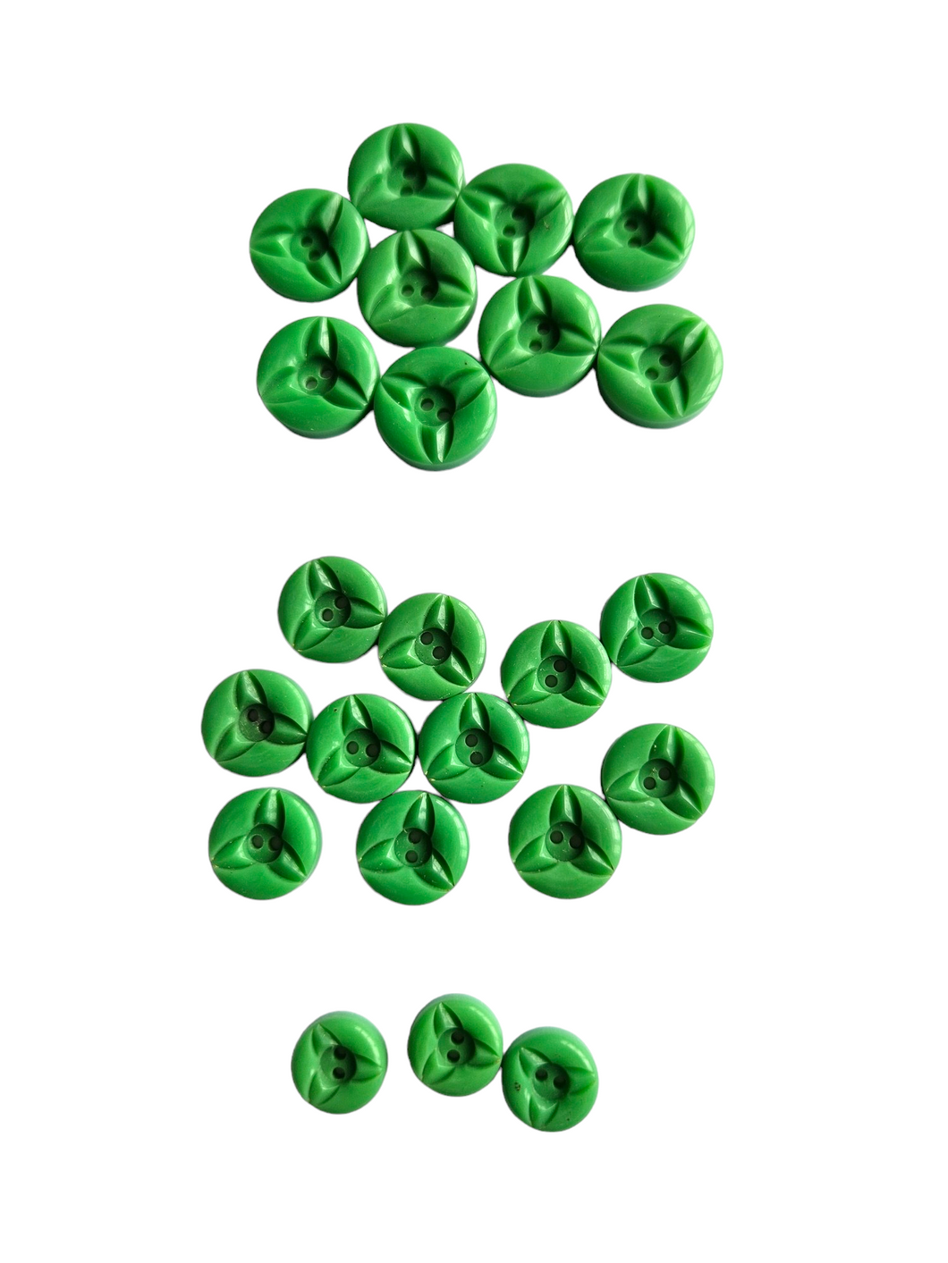 1940s Pea Green Buttons