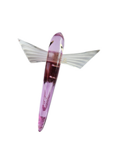 Load image into Gallery viewer, 1940s Rare Purple Lucite Flying Fish Brooch
