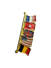 Load image into Gallery viewer, 1940s World War Two Flag Brooch

