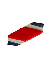 Load image into Gallery viewer, 1940s Red, White and Blue Celluloid Brooch
