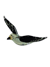 Load image into Gallery viewer, 1940s Reverse Carved Lucite Painted Bird Brooch
