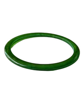 Load image into Gallery viewer, 1940s Sheer Green Marbled Bakelite Bangle

