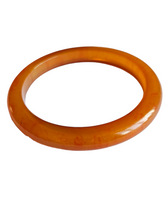 Load image into Gallery viewer, 1940s Red/Orange Marbled Bakelite Bangle
