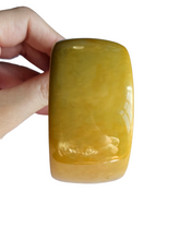 Load image into Gallery viewer, 1940s Fat Light Chartreuse Bakelite Bangle
