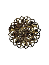 Load image into Gallery viewer, 1930s Blue Czech Filigree Brooch
