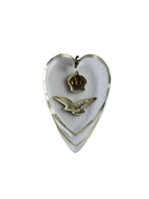 Load image into Gallery viewer, 1940s World War Two RAF Lucite Sweetheart Drop/Pendant
