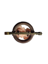 Load image into Gallery viewer, 1940s Brown and Pink Wirework Make Do And Mend Brooch
