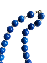 Load image into Gallery viewer, 1940s Colbalt Blue Glass Necklace
