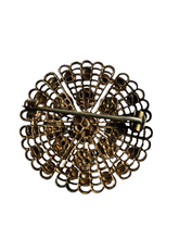 Load image into Gallery viewer, 1930s Czech Paste Filigree Brooch
