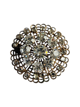 Load image into Gallery viewer, 1930s Czech Paste Filigree Brooch
