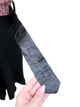 Load image into Gallery viewer, 1940s Pink Checked And Black Colour Block Dress

