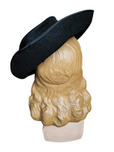 Load image into Gallery viewer, 1940s Black and Red Felt Tilt Hat
