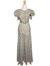 Load image into Gallery viewer, 1930s Rare Floral Garden Party Dress With Mutton Sleeves
