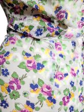 Load image into Gallery viewer, 1930s Rare Floral Garden Party Dress With Mutton Sleeves
