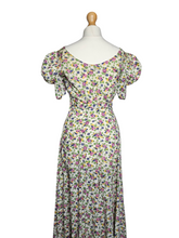 Load image into Gallery viewer, 1930s Rare Floral Garden Party Dress With Mutton Sleeves
