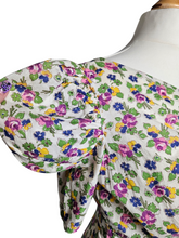 Load image into Gallery viewer, 1930s Rare Floral Garden Party Dress With Mutton Sleeves
