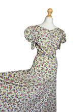 Load image into Gallery viewer, 1930s Rare Floral Garden Party Dress With Mutton Sleeves
