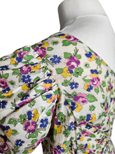 Load image into Gallery viewer, 1930s Rare Floral Garden Party Dress With Mutton Sleeves
