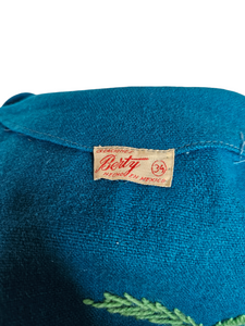 1950s Rare Blue Mexican Tourist Jacket