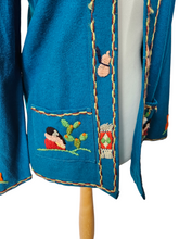 Load image into Gallery viewer, 1950s Rare Blue Mexican Tourist Jacket
