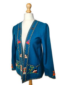 1950s Rare Blue Mexican Tourist Jacket