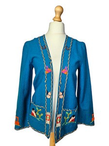 1950s Rare Blue Mexican Tourist Jacket
