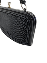Load image into Gallery viewer, Late 1940s Black Telephone Cord Box Bag
