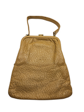 Load image into Gallery viewer, 1940s Mustard Yellow Leather Bag
