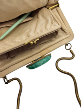 Load image into Gallery viewer, 1920s/1930s Rare Deco Cream and Green Tapestry Bag
