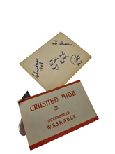 Load image into Gallery viewer, 1940s Cinnnamon Leather Bag Deadstock and Note
