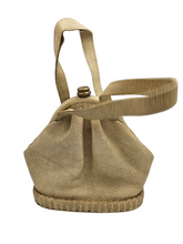 Load image into Gallery viewer, 1940s Mottled Cream/Beige Unusual Box Bag
