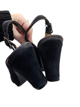 Load image into Gallery viewer, 1940s CC41 Black Slingback Shoes
