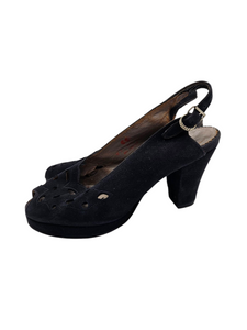 1940s CC41 Black Slingback Shoes