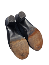 Load image into Gallery viewer, 1940s CC41 Black Slingback Shoes
